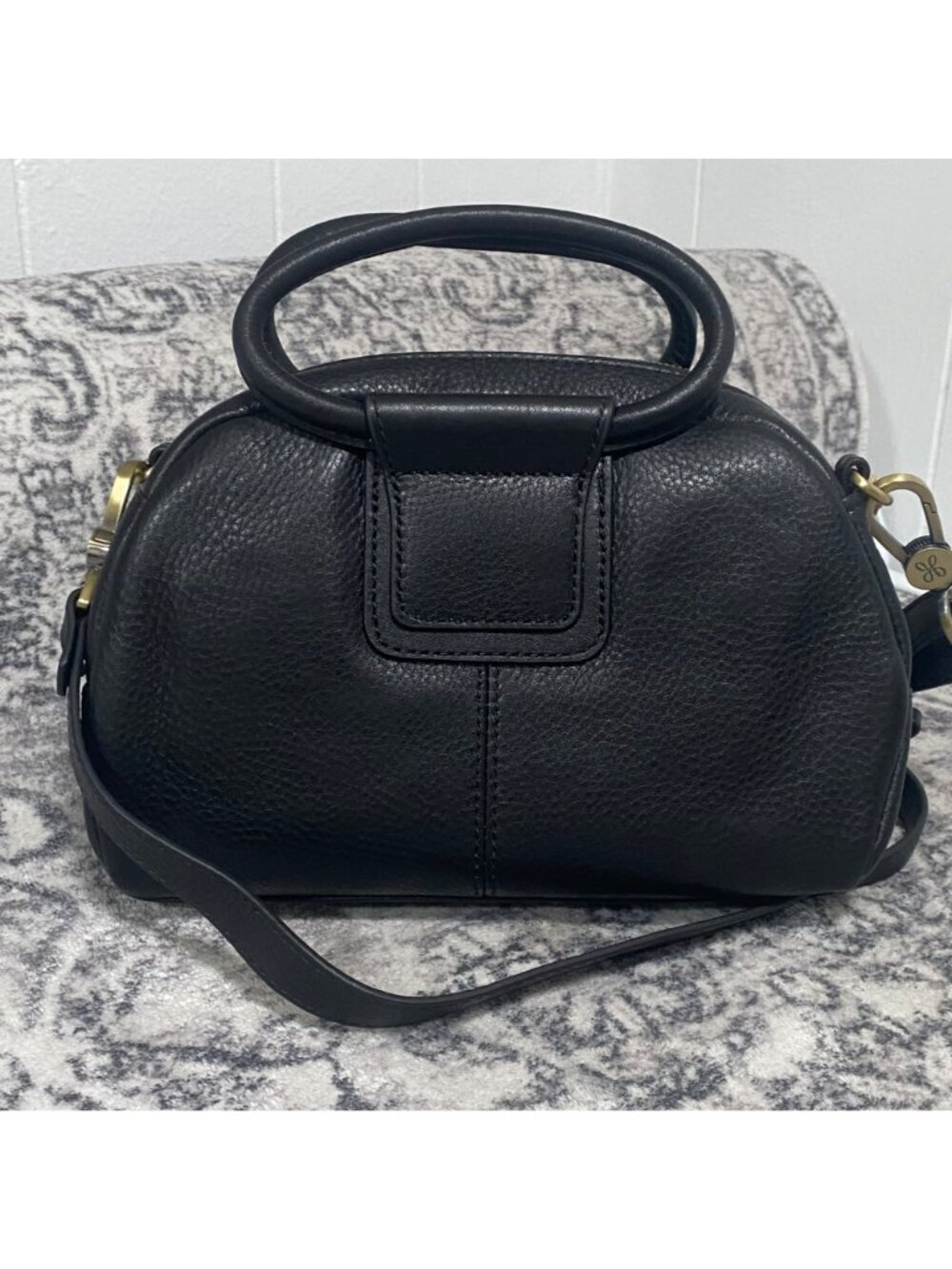 NEW HOBO Sheila Genuine Calf Hair & Leather Leopard Satchel - Picture 4 of 9